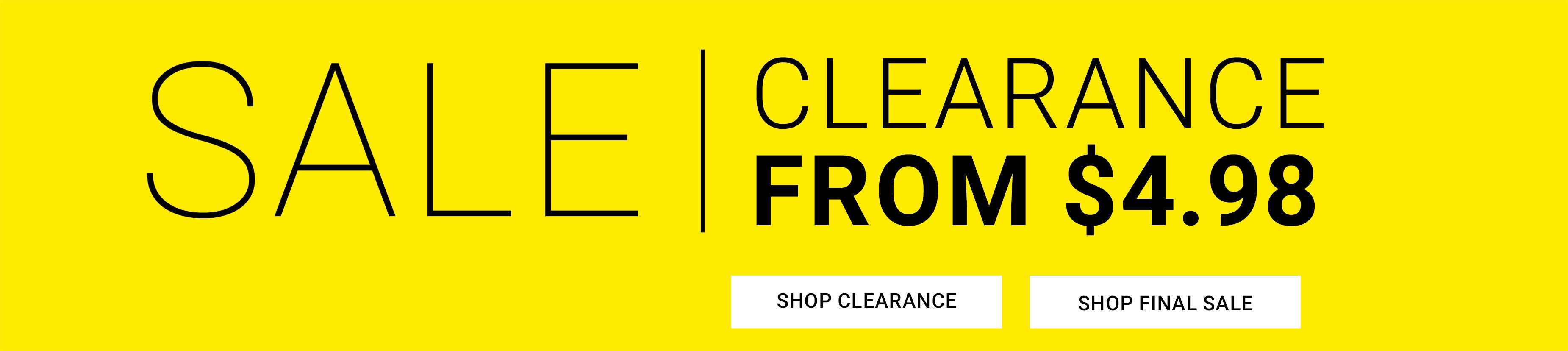 Sale & Clearance — from $4.98