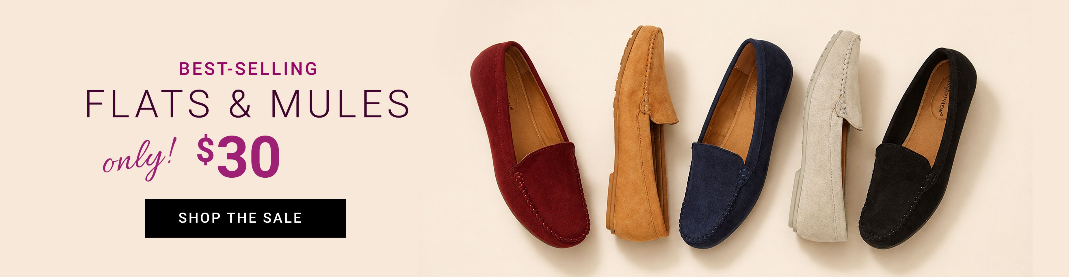 Best-Selling Flats & Mules, Only $30 — Shop The Sale