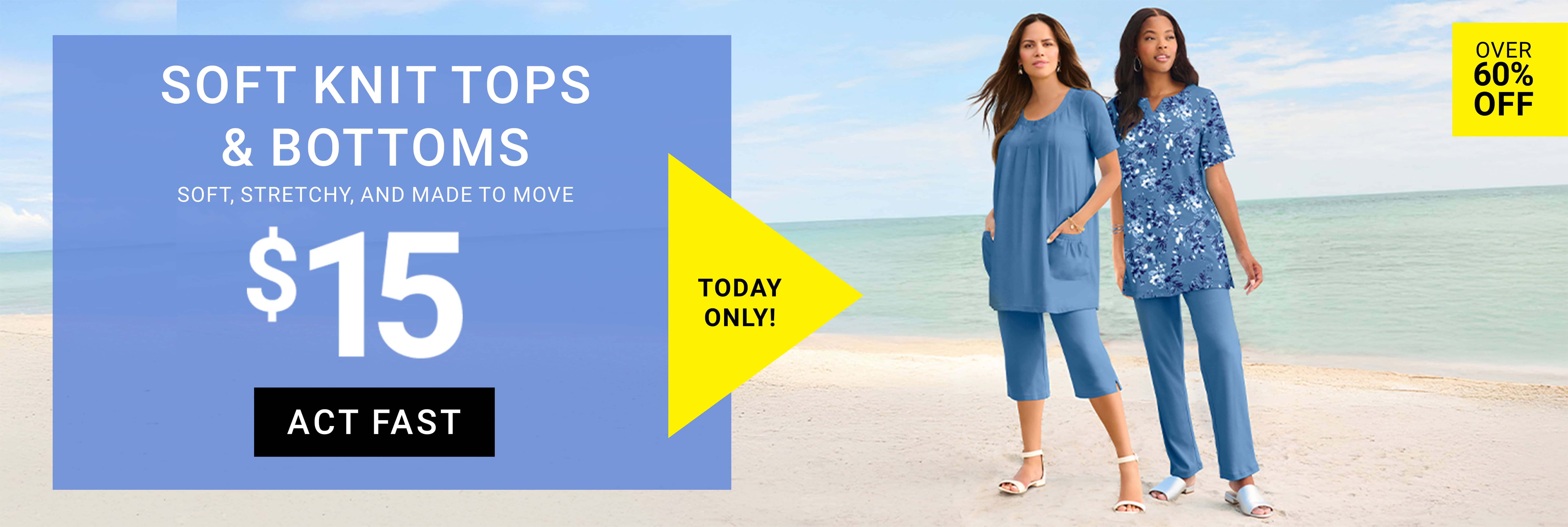 Soft Knit Pants — Today Only $15