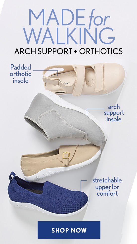 Arch Support + Orthotics Shop Now