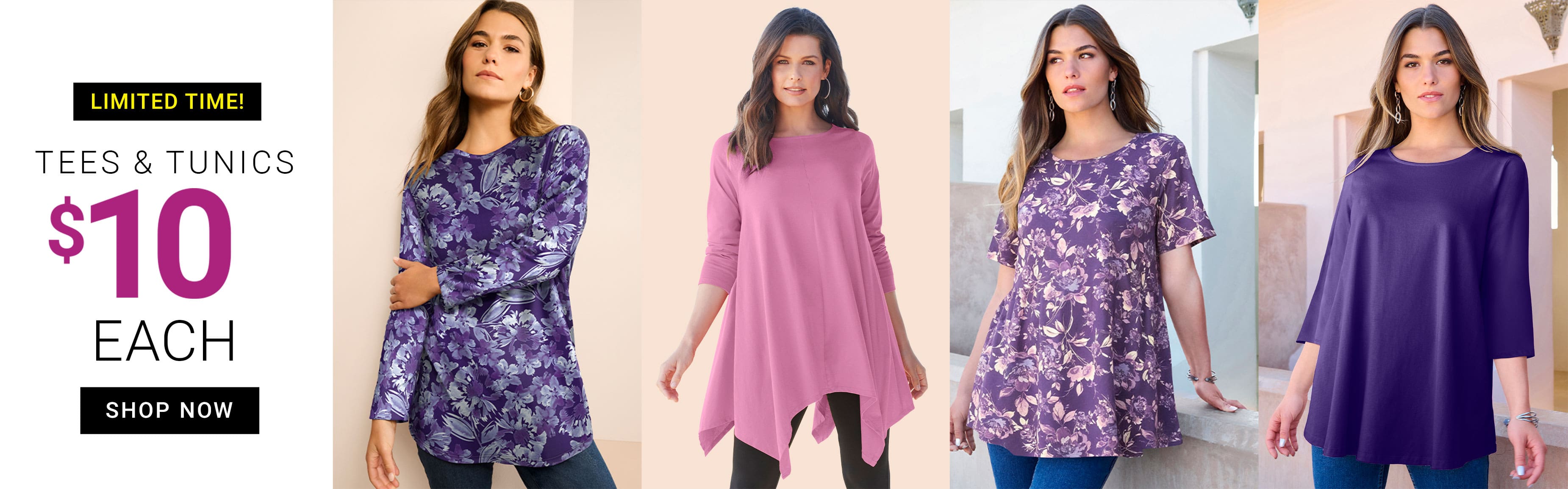 SHOP NOW Tees & Tunics