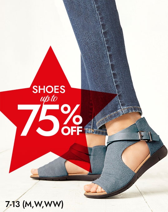 shoes & sandals up to 75% Off