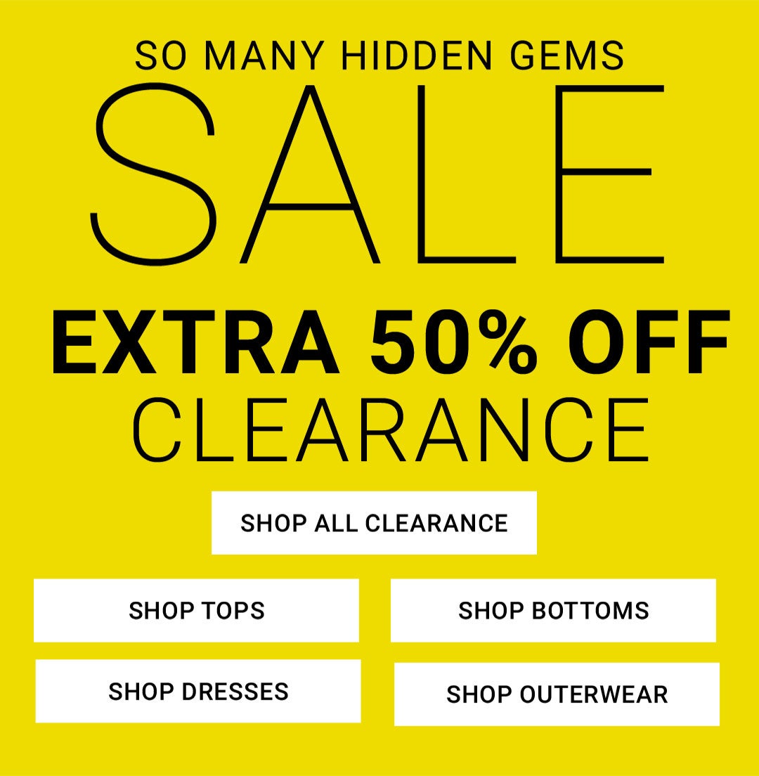 Sale — Extra 50% Off Clearance