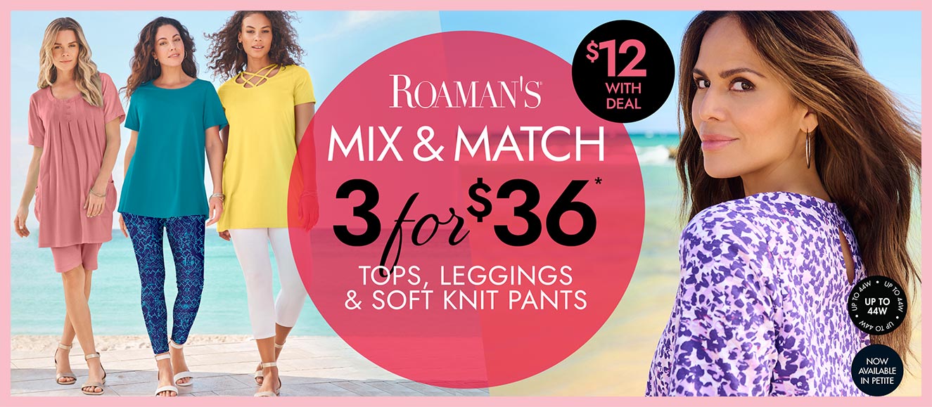 3 for 36 Tops, Leggings and Knit - Shop Now